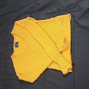 Abercrombie Yellow Cotton Sweater